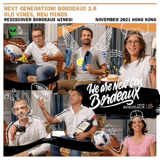 Next Generation! Bordeaux 2.0 企劃發怖 “We are Next Gen Bordeaux. Old Vines, New Minds.” - WineNow
